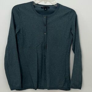 Banana Republic Silk Blend Round Neck Cardigan